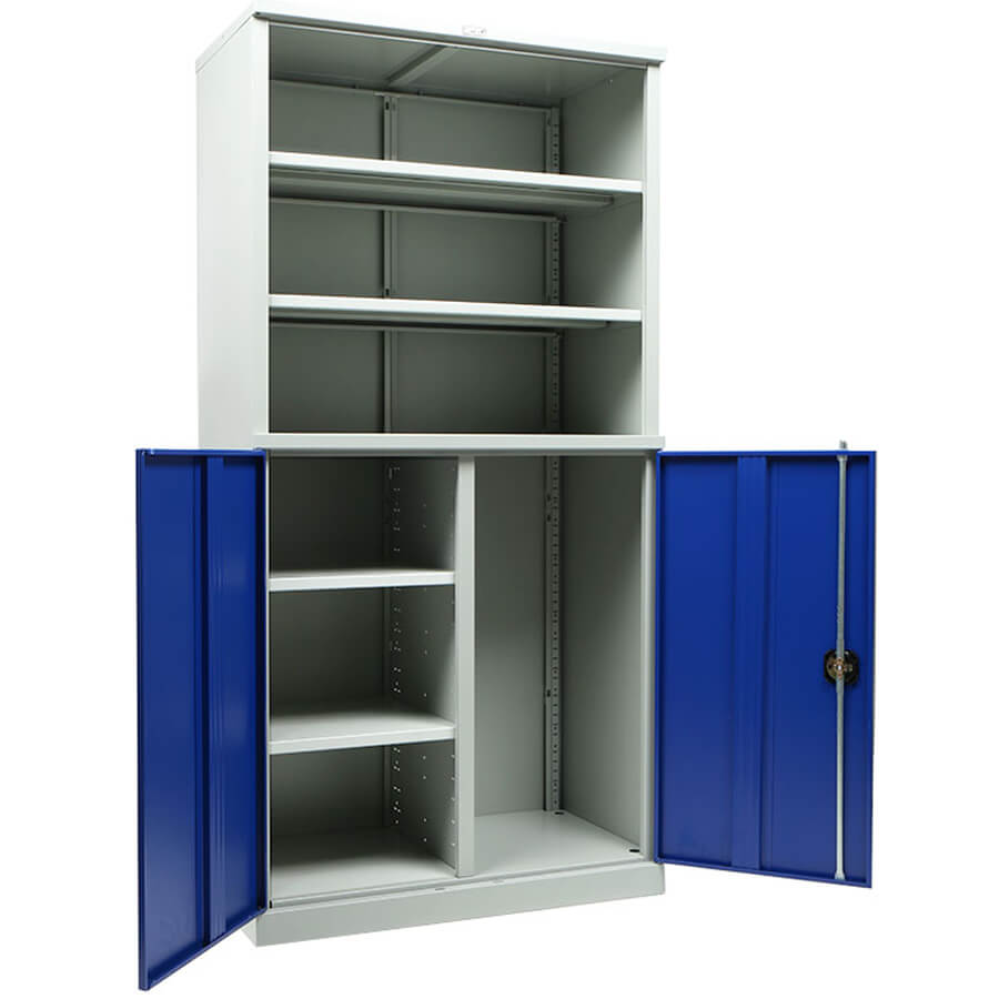 TC-1995/2-102200 Шкаф инструментальный лёгкий ТС ПРОМЕТ (Корпус (RAL 7038), дверь ящика (RAL 5002).)