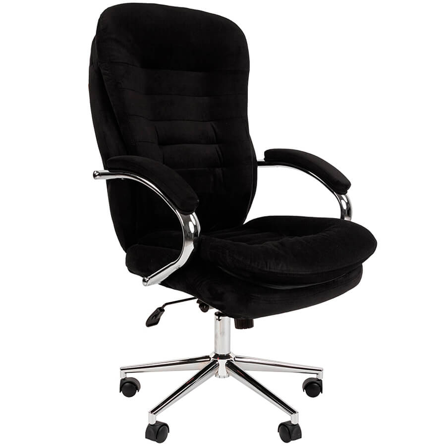 795 Кресло для руководителя Home Chairman, обивка ткань (Черный T-84)