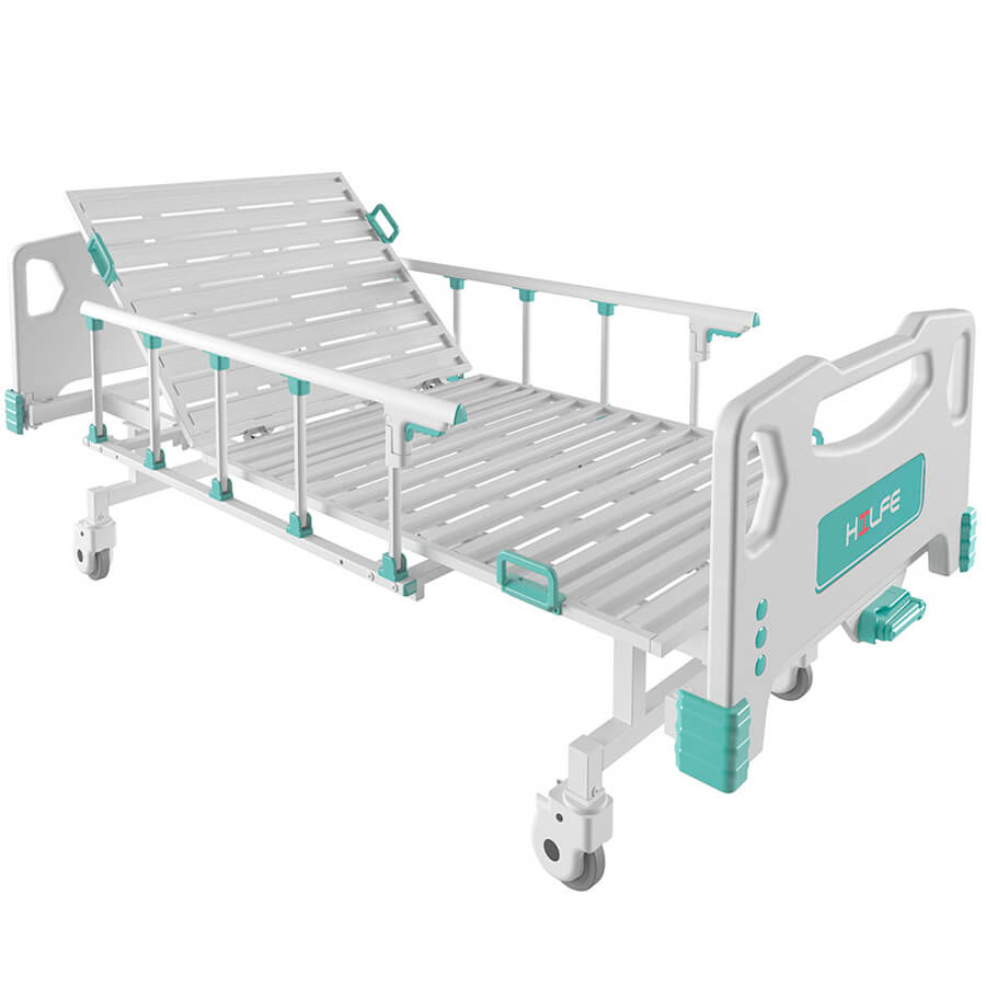 MB221.1.1.5 (KM-02) Кровать медицинская ПРОМЕТ (Белый металл)