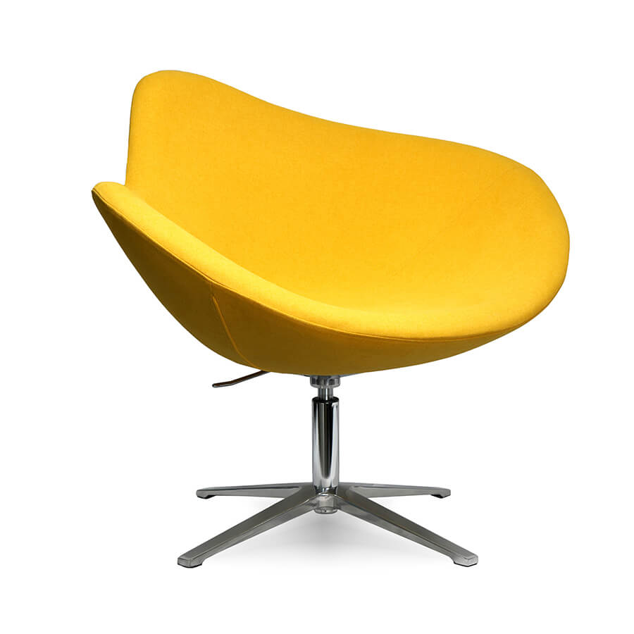 VIP039 Кресло лаунж  Евро Офис, обивка ткань (Желтый)