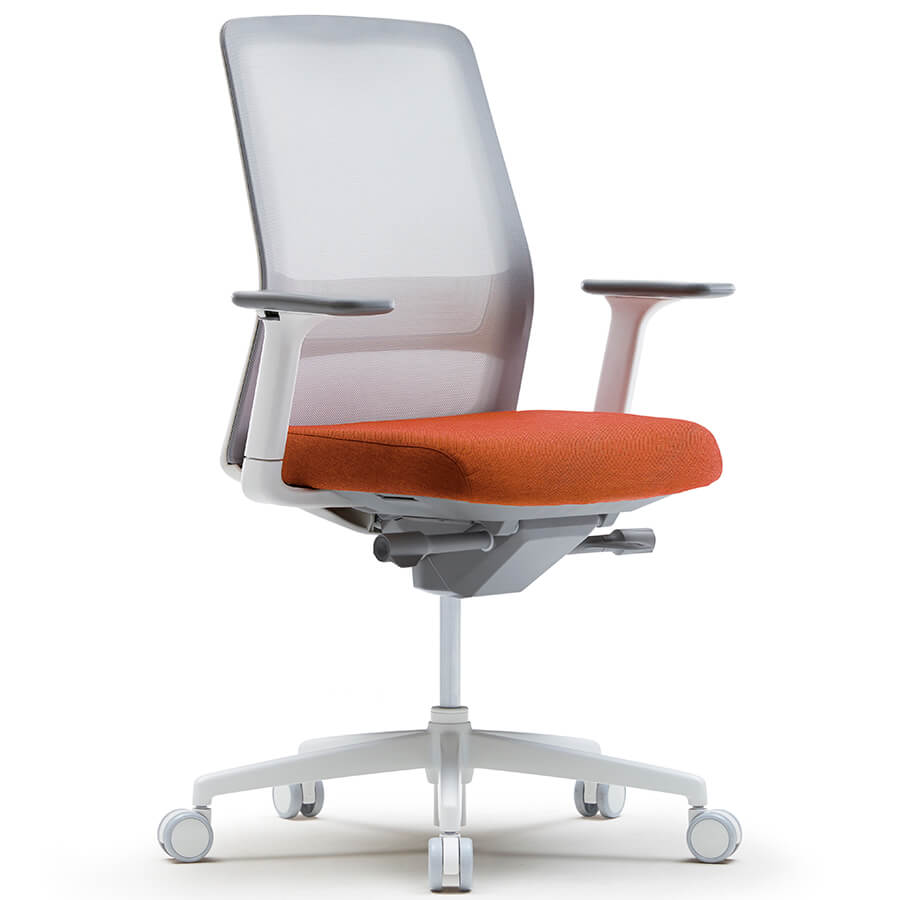 CHA6200WAZ Кресло для персонала AROUND Fursys, обивка сетка / ткань (Кирпичное (2H8W))