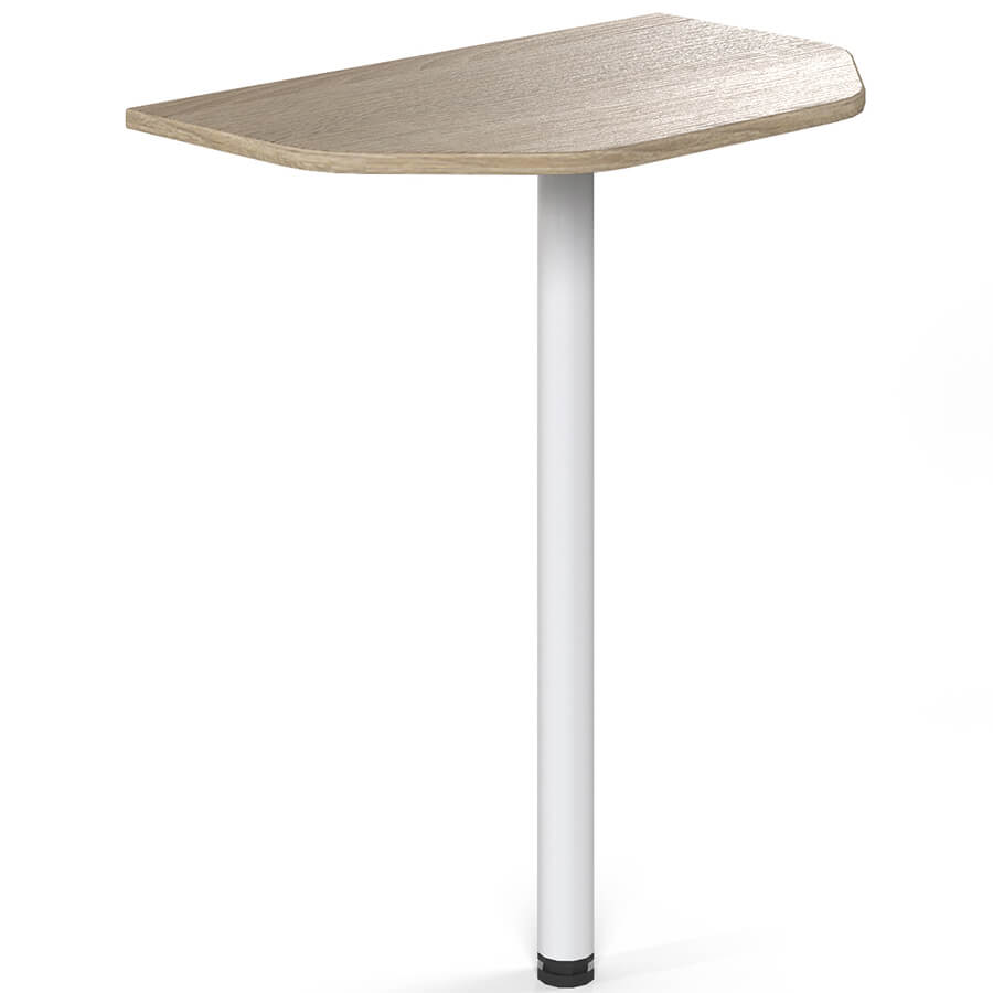 W-12+L-740 Приставка с опорой Мебель Стиль Work (Дуб сонома светлый)