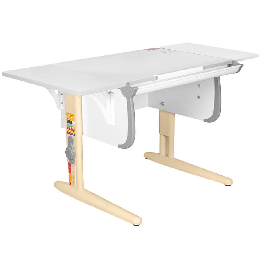 Parta 1/75-40 + Polka_b 1/550 Парта с полкой ДЭМИ (Серый)