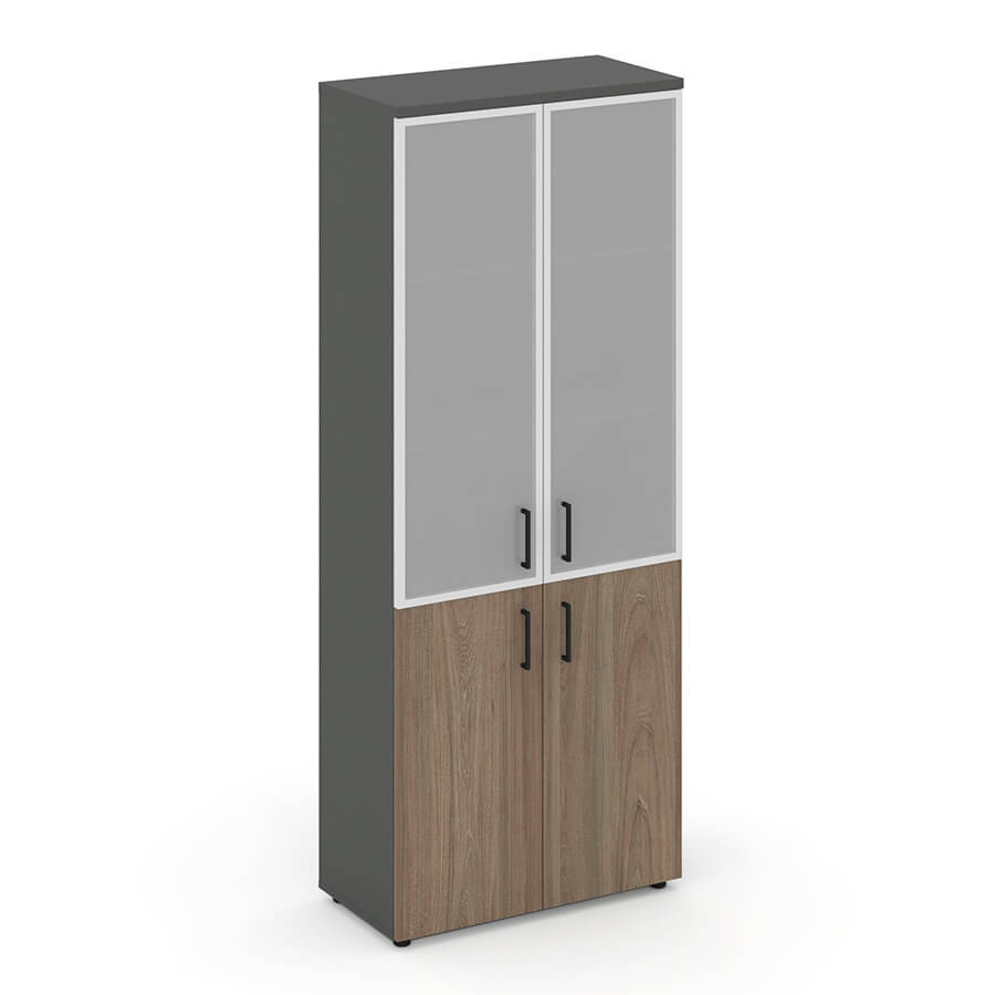 SN.STS-103 Шкаф высокий широкий RIVA Style Project (Вяз Благородный/Антрацит)