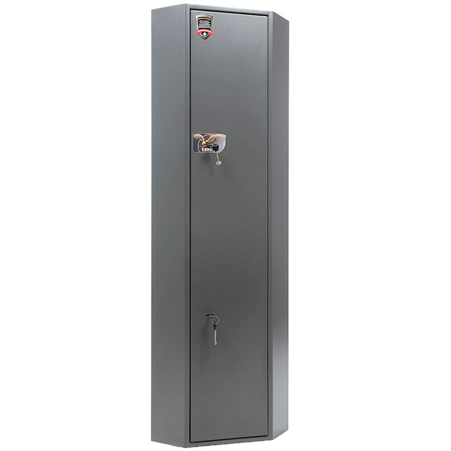БЕРКУТ 3У Оружейный сейф AIKO, два ключевых (Графит структурированный (RAL 7024))
