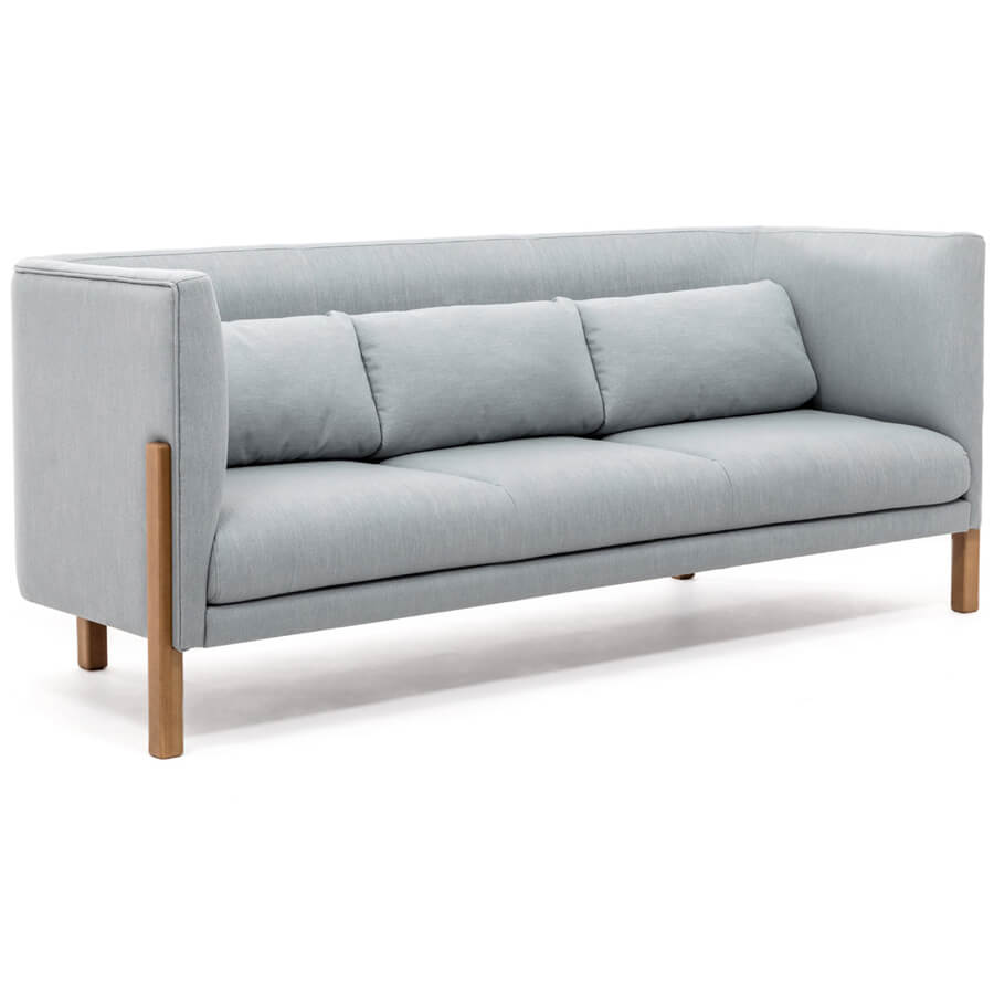 TORDINO 3 low Диван трехместный TORDINO (Серо-голуб/орех)