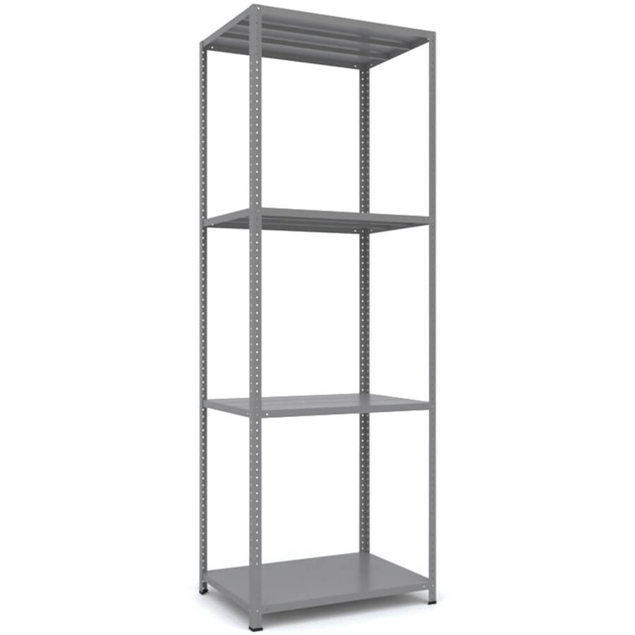 MS_200x70x50 Металлический стеллаж ПРОМЕТ, 4 (Cерый полуматовый (RAL 7038))