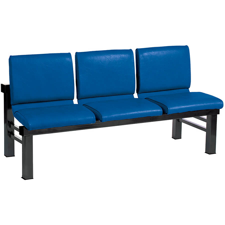 КОРТЕС СМ 108М-03 Многоместная секция  COMFORUM, обивка экокожа (Синий)