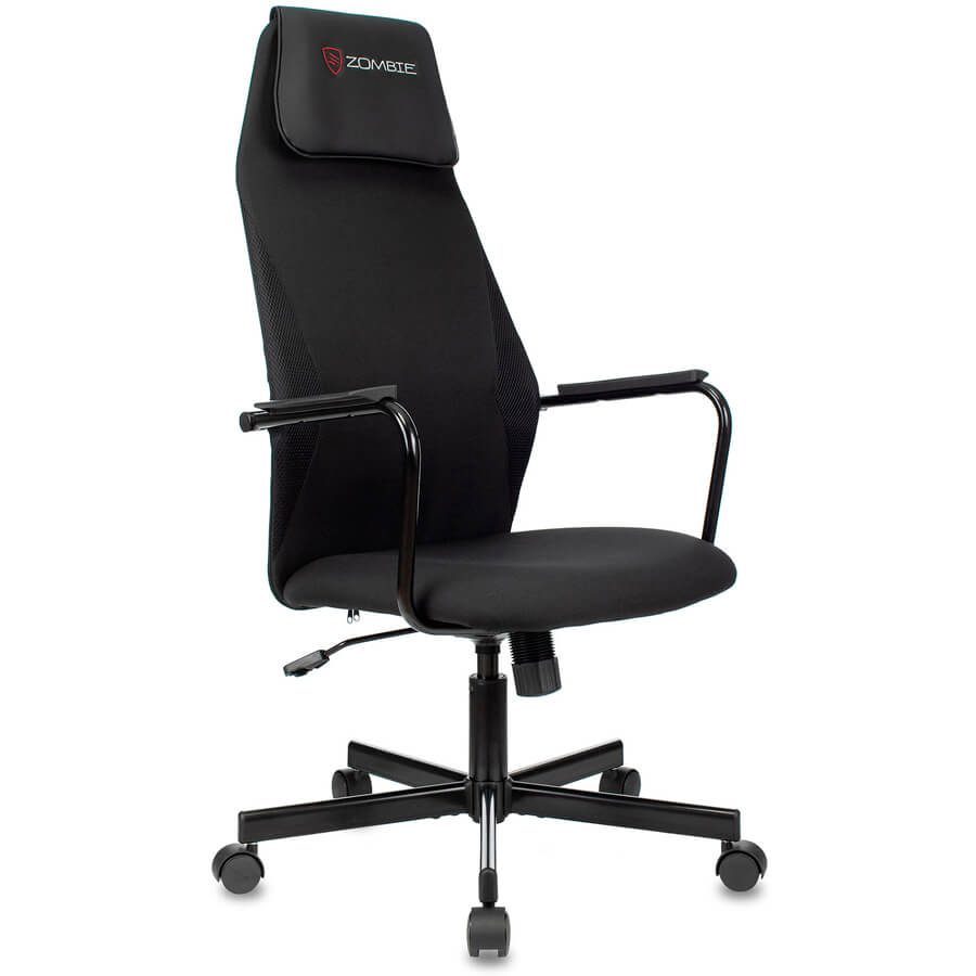 ZOMBIE ONE Геймерское кресло  Бюрократ, обивка ткань (Черный/карбон)