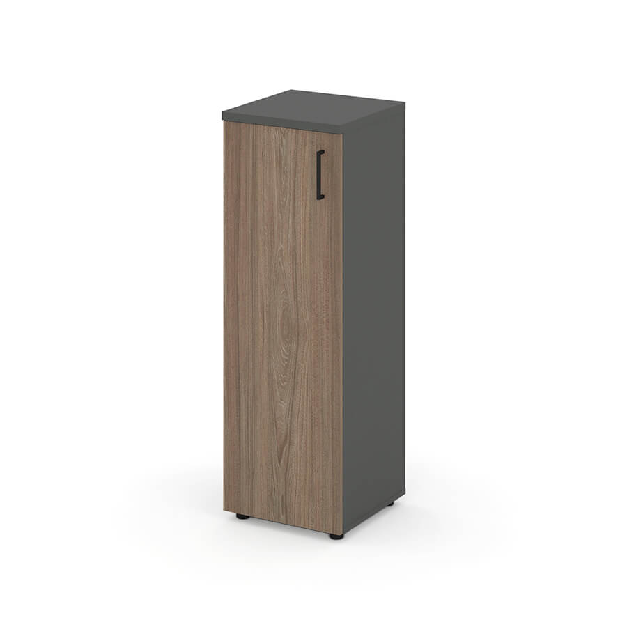 SN.STU-204(L) Стеллаж средний узкий левый RIVA Style Project (Вяз Благородный/Антрацит)