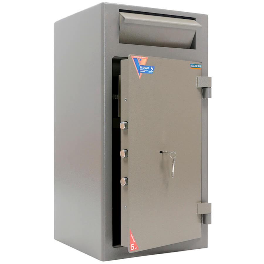 VALBERG ASD-32 Депозитные сейфы VALBERG, ключевой (Коричневое с эффектом молотковой эмали)