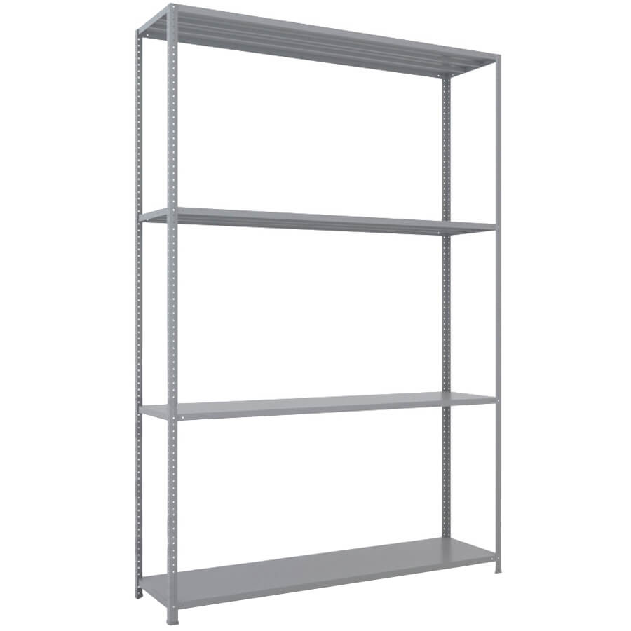 MS-220x150x40 NEW Металлический стеллаж ПРОМЕТ, 4 (Серый полуматовый (RAL 7038))