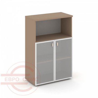 ES.ST-2.2R Шкаф средний широкий RIVA Estetica (Латте/Сатин матовый)