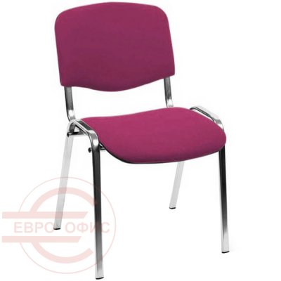 ИЗО ХРОМ Стул для посетителя  Евро Офис, обивка ткань (Бордовый)