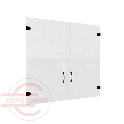 А-02.2 Двери стеклянные (комплект) Мебель Стиль Агат М (Прозрачный)