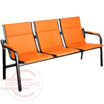 AVION Многоместная секция  COMFORUM, обивка экокожа (Оранжевый)