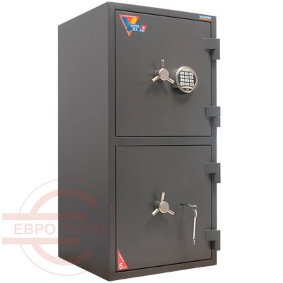 ГРАНИТ 90T/2 EL Взломостойкий сейф VALBERG, электронный кодовый + ключевой (Графит структурированный (RAL 7024))