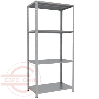 200x100x60 Металлический стеллаж MS HARD, 4 (Cерый полуматовый (RAL 7038))