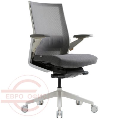 CH4700WAZ Кресло для персонала ZIEL Fursys, обивка сетка / ткань (Серое (371N))