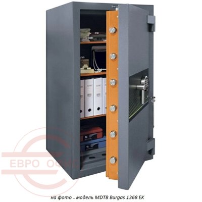 BURGAS-1368 2K Взломостойкий сейф MDTB, электронный кодовый + ключевой (Графит структурированный (RAL 7024))