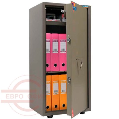 ASM-90T Мебельный сейф VALBERG, ключевой (Оттенок коричневого с эффектом молотковой эмали)