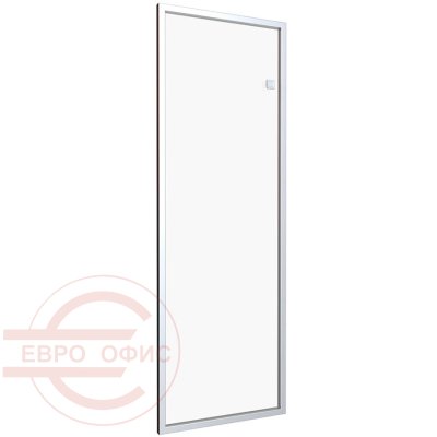 R-04.1 Дверь стеклянная в алюминиевой раме Мебель Стиль Rio (Прозрачный+алюминий матовый)