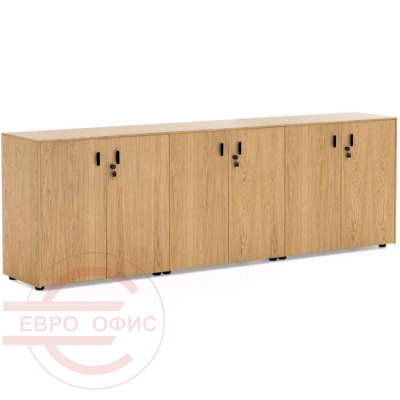 101 722 07 Шкаф Profoffice Exe (Дуб флоре/Чёрный)