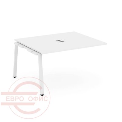 SN-6A.NSPRG-033 Проходной наборный элемент переговорного стола RIVA Style Project (Белый/Металл Белый)