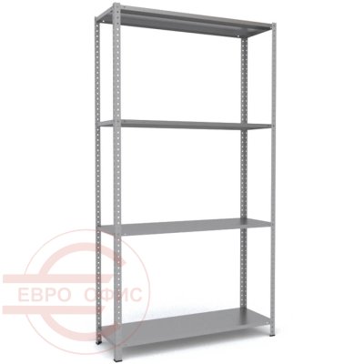 MS-220x120x30 Металлический стеллаж ПРОМЕТ, 4 (Серый полуматовый (RAL 7038))