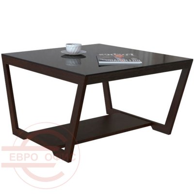 BeautyStyle 1 Журнальный стол Мебелик (Венге / стекло черное)