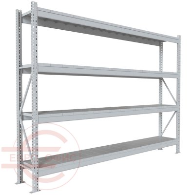 200x270x40 Металлический стеллаж MS PRO, 4 (Cерый полуматовый (RAL 7038))