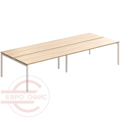 RM-1(x4)+F-55 Стол на металлокаркасе Мебель Стиль Rio Project (Швейцарский вяз MS)