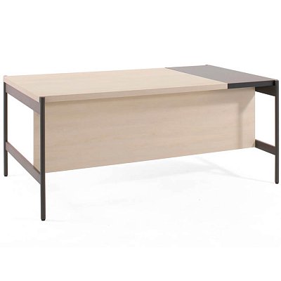 240S059 DY+15/DY (7016) Стол письменный L180 Profoffice RING (Дуб светлый, графит, антрацит)