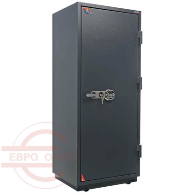 FRS-173.T-EL Огнестойкий сейф VALBERG, электронный кодовый + ключевой (Молотковая эмаль - коричневая)