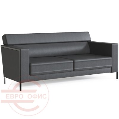 Э-3 BL Диван трехместный Эммаус (Черный (Enzo 999))