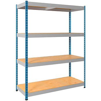 200X152X51/4 Стеллаж (Цвет стоек синий (RAL 5002) гладкая, Цвет балок серый (RAL 7038) гладкая)