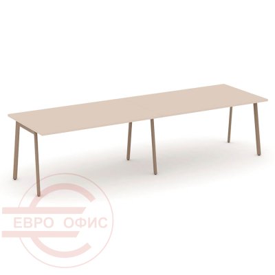 ES.PRG-2.4-P Стол переговорный RIVA Estetica (Капучино/Металл Латте)