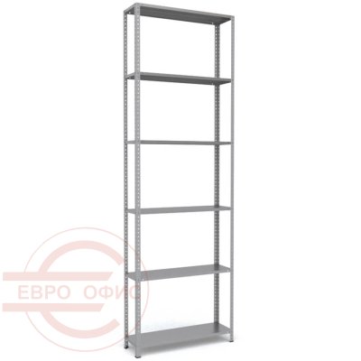 MS-310x100x30 Металлический стеллаж ПРОМЕТ, 6 (Серый полуматовый (RAL 7038))