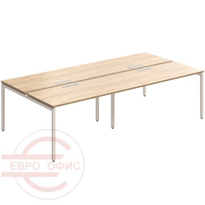 RM-3.1(x4)+F-53 Стол на металлокаркасе Мебель Стиль Rio Project (Швейцарский вяз MS)