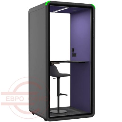 ZB-01 S Акустическая кабина (без опций) ZUM, HECOR (Фиолетовый HY-5012, серый S-06)