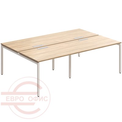 RP-4.1(x4)+F-56 Стол на металлокаркасе Мебель Стиль Rio Project (Швейцарский вяз MS)
