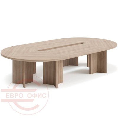 Conference table 360x200 Стол переговоров 360x200 Profoffice Lava (Гавана, серый глянец)