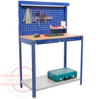 GARAGE SET 1 Верстак ПРОМЕТ (Синий металл)