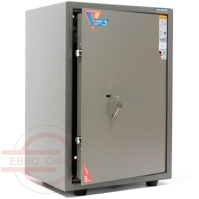 ASM-63T Мебельный сейф VALBERG, ключевой (Оттенок коричневого с эффектом молотковой эмали)