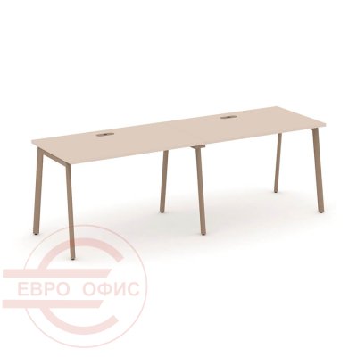 ES.RS-2.2-LP Рабочая станция на 2 места RIVA Estetica (Капучино/Металл Латте)