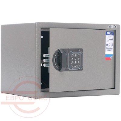 TM-25 EL Мебельный сейф AIKO, электронный кодовый (Оттенок коричневого с эффектом молотковой эмали)