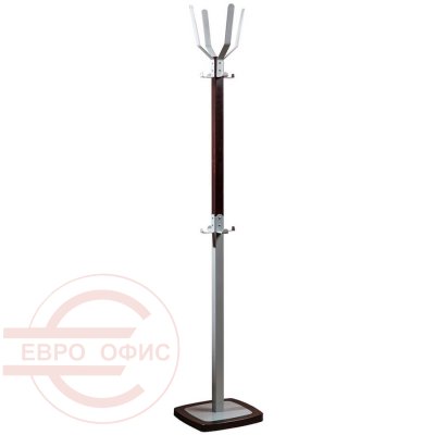 Босс 5 Вешалка напольная Мебелик (Темно-коричневый / Металлик)