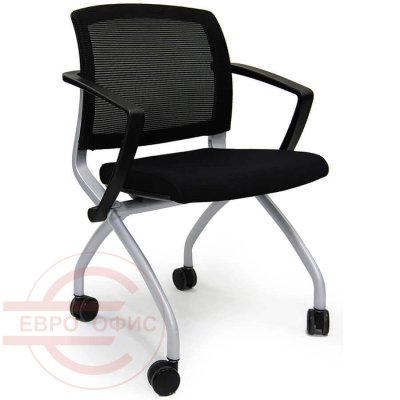 VIM CH0015AFZ УЦ Кресло для посетителя VIM Fursys, обивка комбинированный (Тёмно-серое (376))