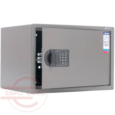 TM-30 EL Мебельный сейф AIKO, электронный кодовый (Оттенок коричневого с эффектом молотковой эмали)