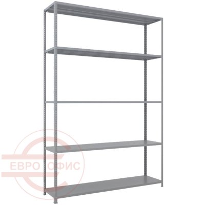 MS-220x150x40 NEW Металлический стеллаж ПРОМЕТ, 5 (Серый полуматовый (RAL 7038))